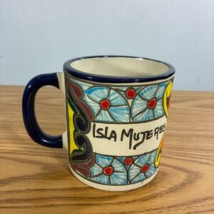 Talavera Mexican pottery mug
